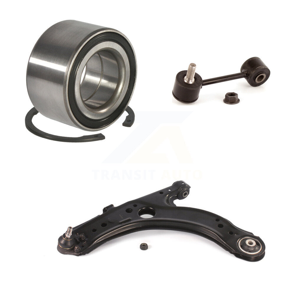 Bearing Lower Control Arm & Link Front Left Kit For Volkswagen Jetta Golf Beetle