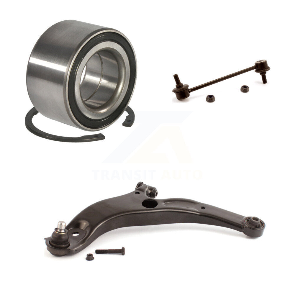 Wheel Bearing Lower Control Arm Link Front Left Kit For 1999-2000 Mazda Protege
