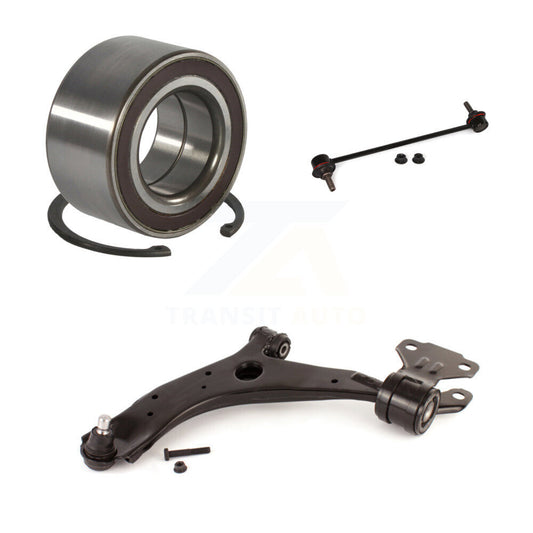 Wheel Bearing Lower Control Arm Link Front Left Kit For 2010-2013 Mazda 3 Sport