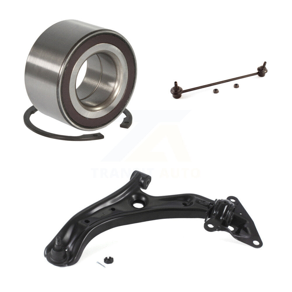 Wheel Bearing Lower Control Arm Link Front Left Kit For 2010-2011 Honda Insight