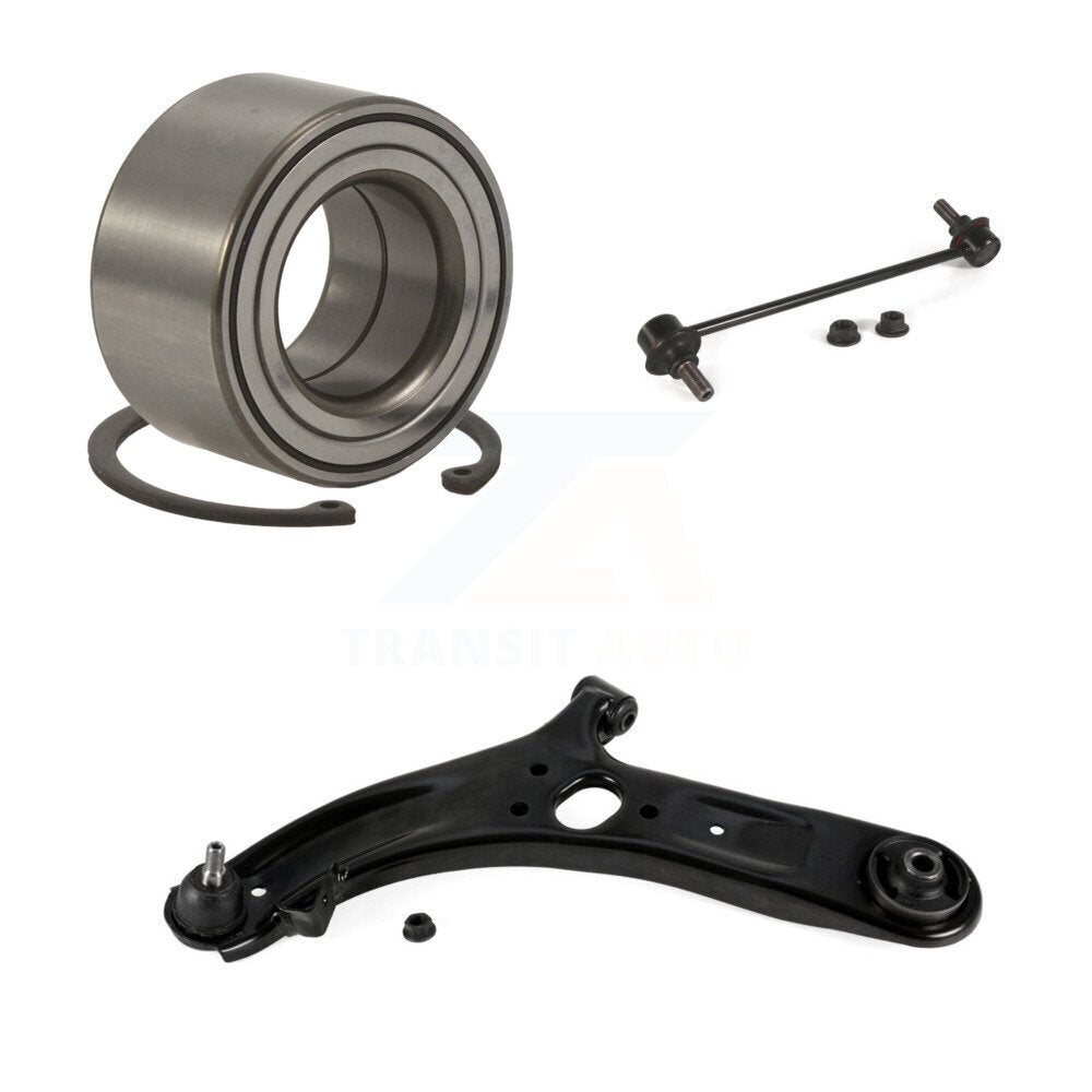Wheel Bearing Lower Control Arm Link Front Left Kit For 2012-2017 Hyundai Accent