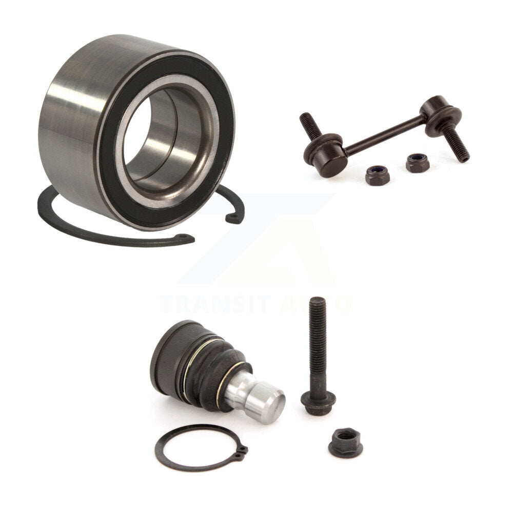Wheel Bearing Lower Ball Joint Sway Bar Link Front Kit For Ford Edge Lincoln MKX
