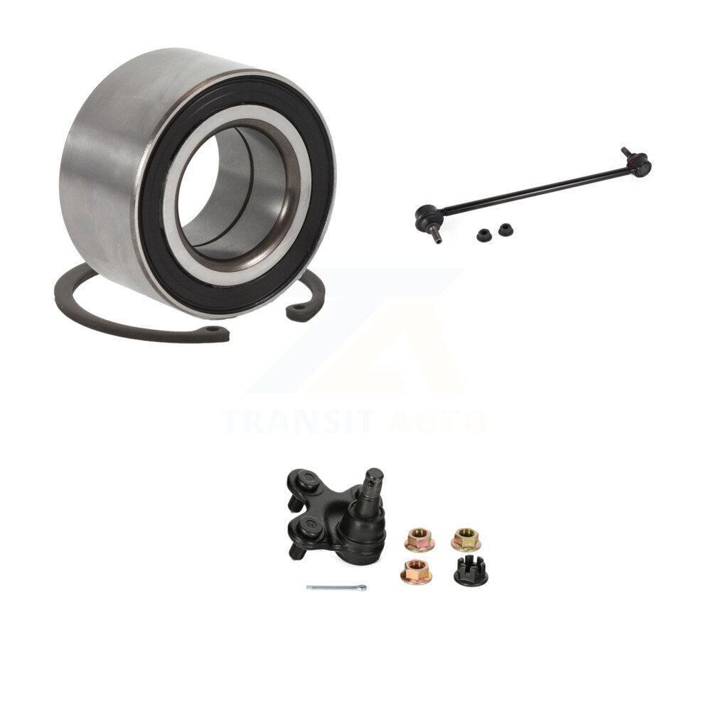 Wheel Bearing Lower Ball Joint & Sway Bar Link Front Kit For Honda Civic Insight
