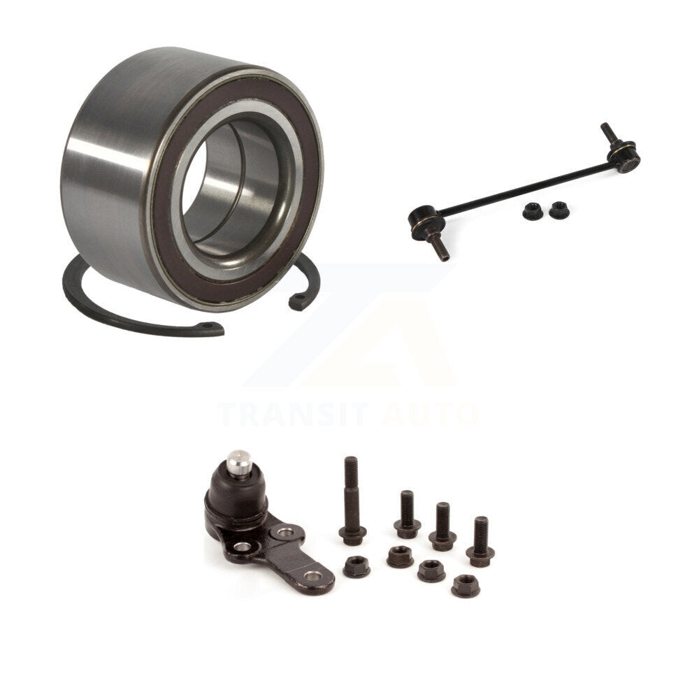 Wheel Bearing Lower Ball Joint Sway Bar Stabilizer Link Front Kit For Ford Focus