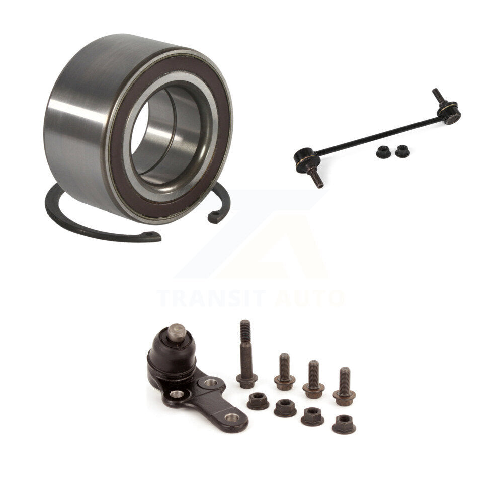 Wheel Bearing Lower Ball Joint Sway Bar Stabilizer Link Front Kit For Ford Focus