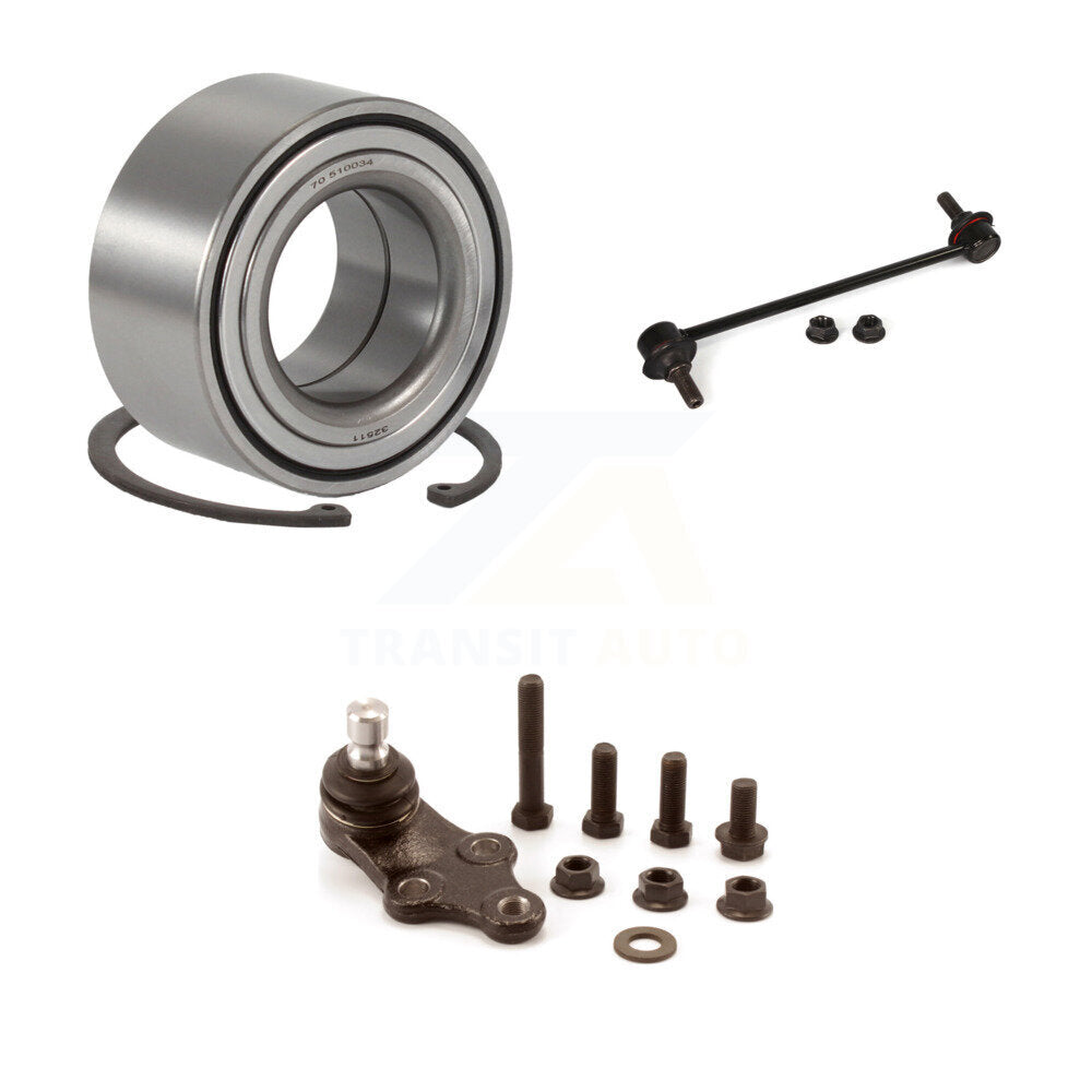 Wheel Bearing Lower Ball Joint Link Front Kit For 2014 Hyundai Sonata GAS engine