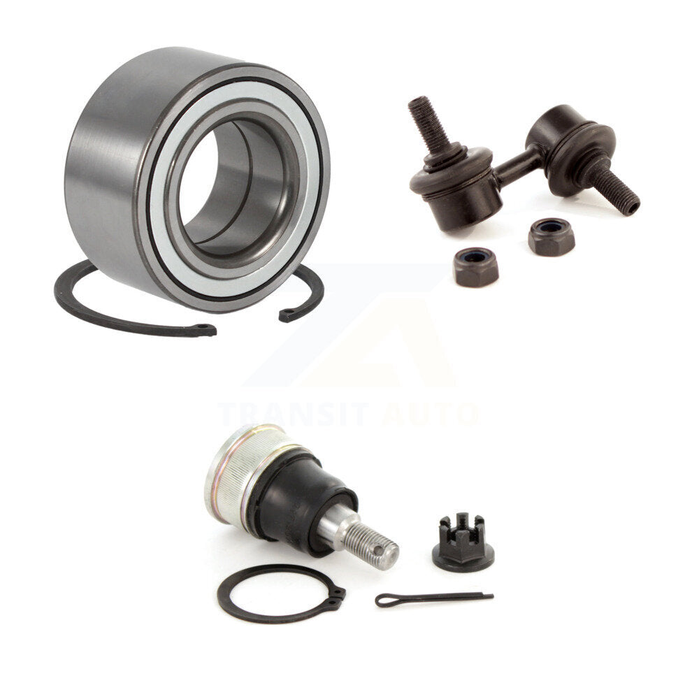 Wheel Bearing Lower Ball Joint And Sway Bar Link Front Right Kit For Honda Civic