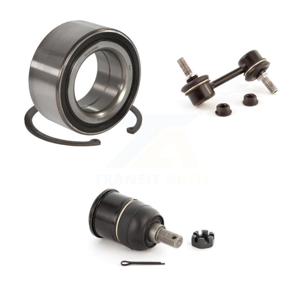 Wheel Bearing Lower Ball Joint & Link Front Right Kit For Honda Accord Acura TSX