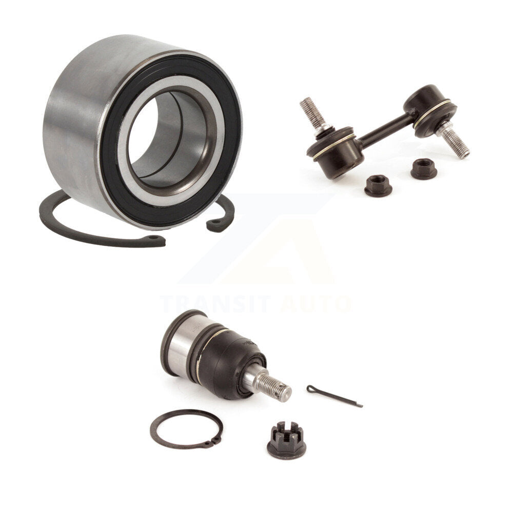 Wheel Bearing Lower Ball Joint & Link Front Right Kit For Honda Accord Acura TSX