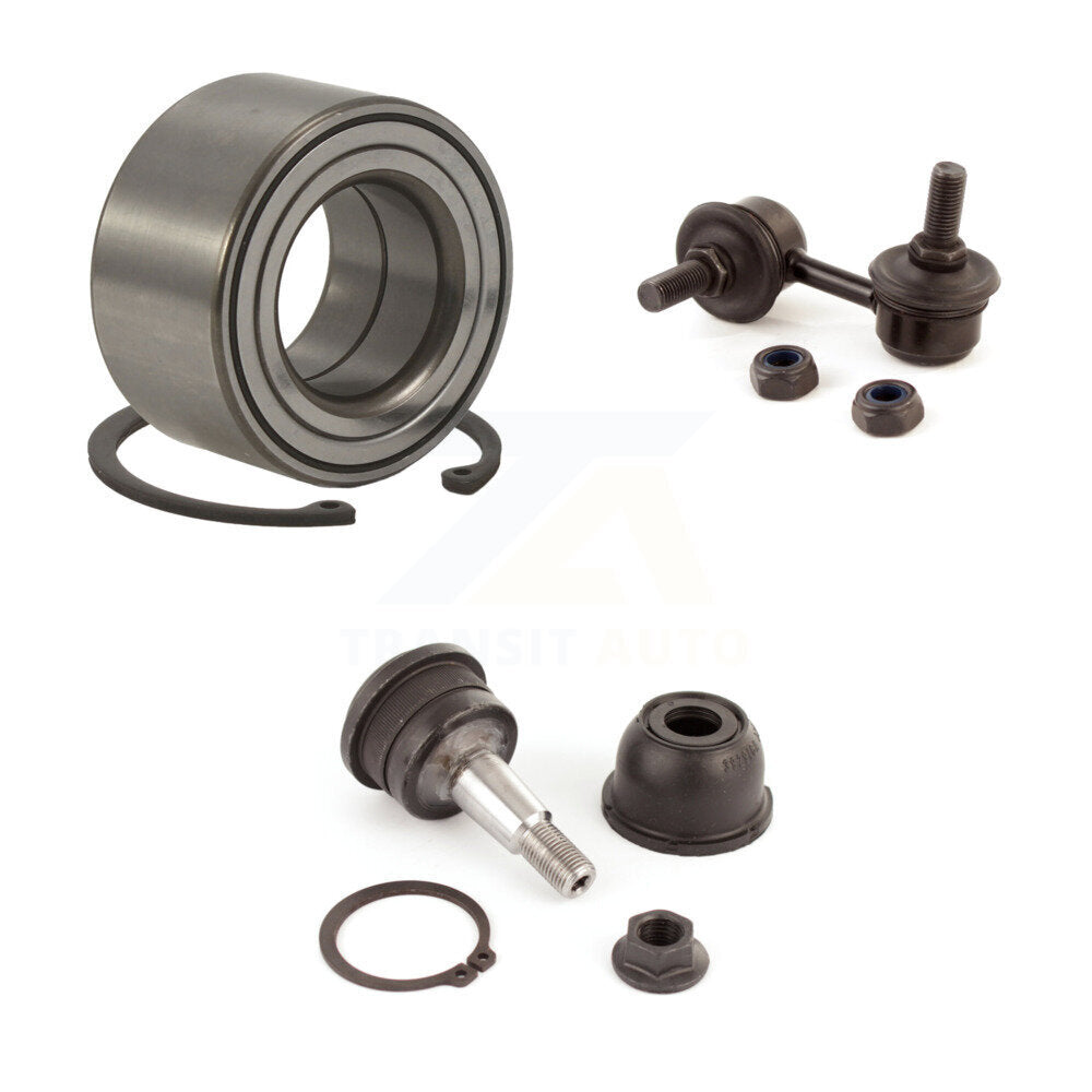 Wheel Bearing Lower Ball Joint Sway Bar Link Front Right Kit For Hyundai Accent