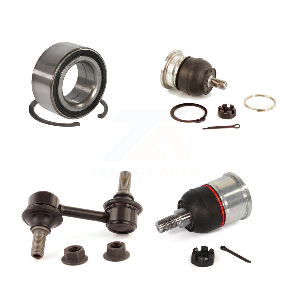 Wheel Bearing Upper Lower Ball Joint Link Front Left Kit For 2009-2014 Acura TL