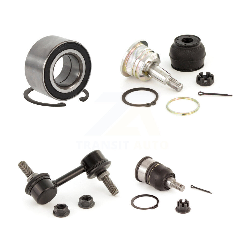 Bearing Upper Lower Ball Joint And Sway Bar Link Front Left Kit For Honda Accord