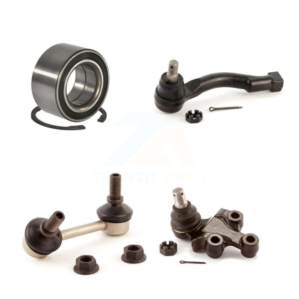 Wheel Bearing Lower Ball Joint Outer Tie Rod Link Front Left Kit For Kia Sorento