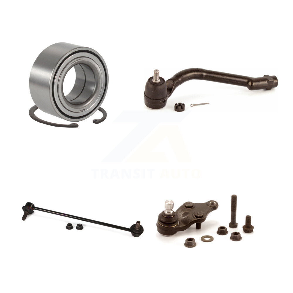 Wheel Bearing Lower Ball Joint Outer Tie Rod Link Front Left Kit For Kia Optima