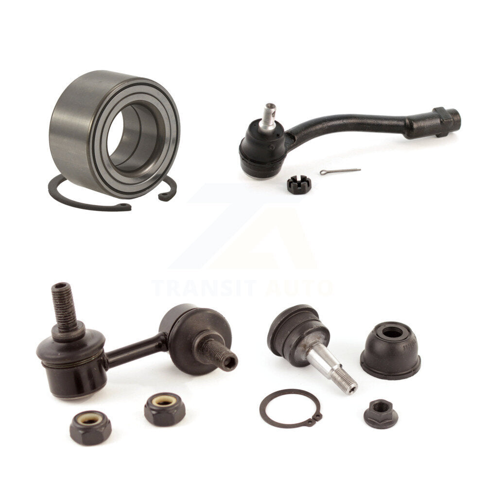 Bearing Lower Ball Joint Outer Tie Rod & Link Front Left Kit For Hyundai Accent