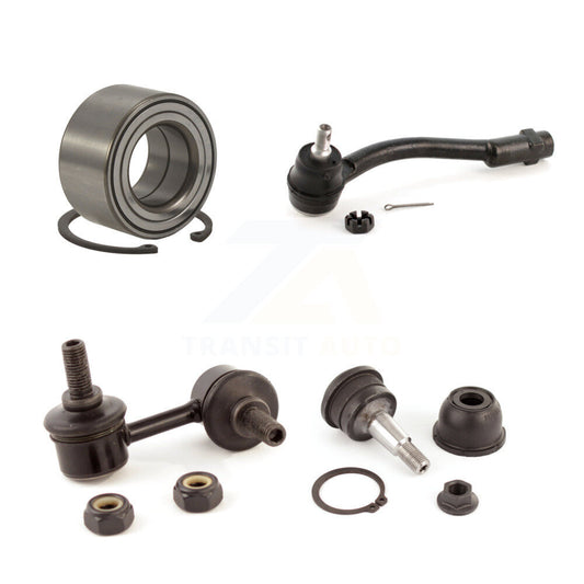 Bearing Lower Ball Joint Outer Tie Rod & Link Front Left Kit For Hyundai Accent