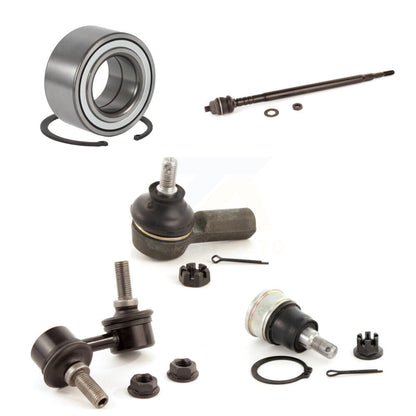 Wheel Bearing Lower Ball Joint Tie Rod Link Front Left Kit (5Pc) For Honda Civic