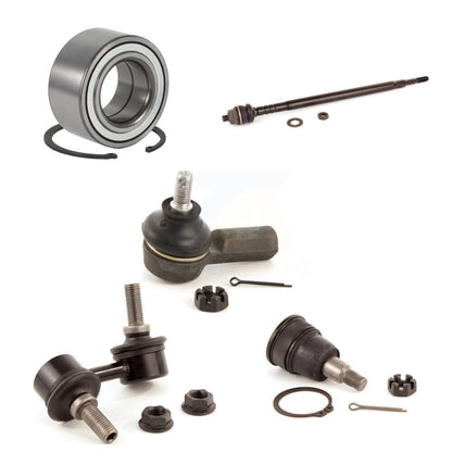 Wheel Bearing Lower Ball Joint Tie Rod Link Front Left Kit (5Pc) For Honda Civic