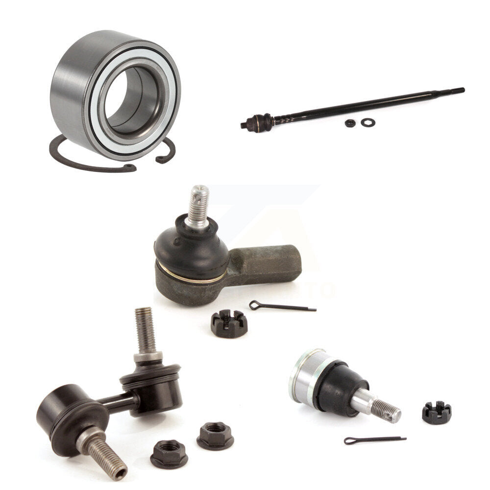 Wheel Bearing Lower Ball Joint Tie Rod Link Front Left Kit (5Pc) For Honda CR-V