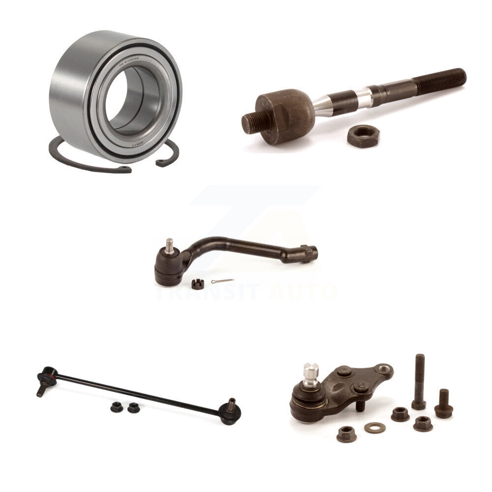 Wheel Bearing Lower Ball Joint Tie Rod Link Front Left Kit (5Pc) For Kia Optima