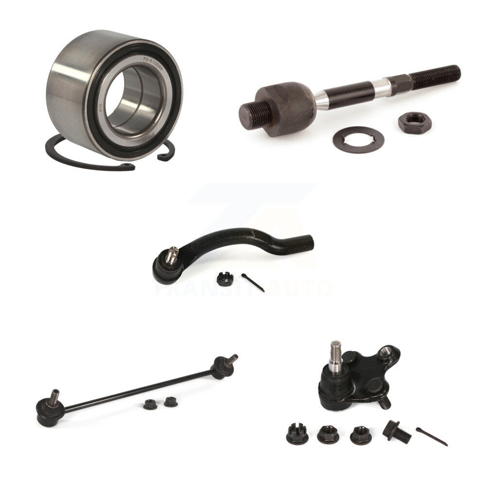Bearing Lower Ball Joint Tie Rod Link Front Left Kit (5Pc) For Honda Civic Acura