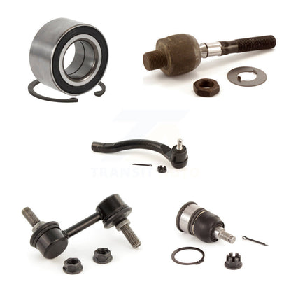 Bearing Lower Ball Joint Tie Rod End Link Front Left Kit (5Pc) For Honda Accord