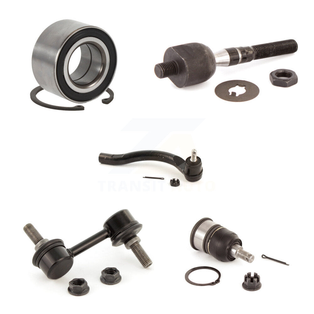 Bearing Lower Ball Joint Tie Rod End Link Front Left Kit (5Pc) For Honda Accord