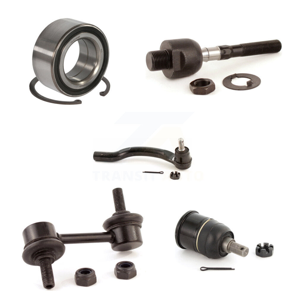 Bearing Lower Ball Joint Tie Rod End Link Front Left Kit (5Pc) For Honda Accord