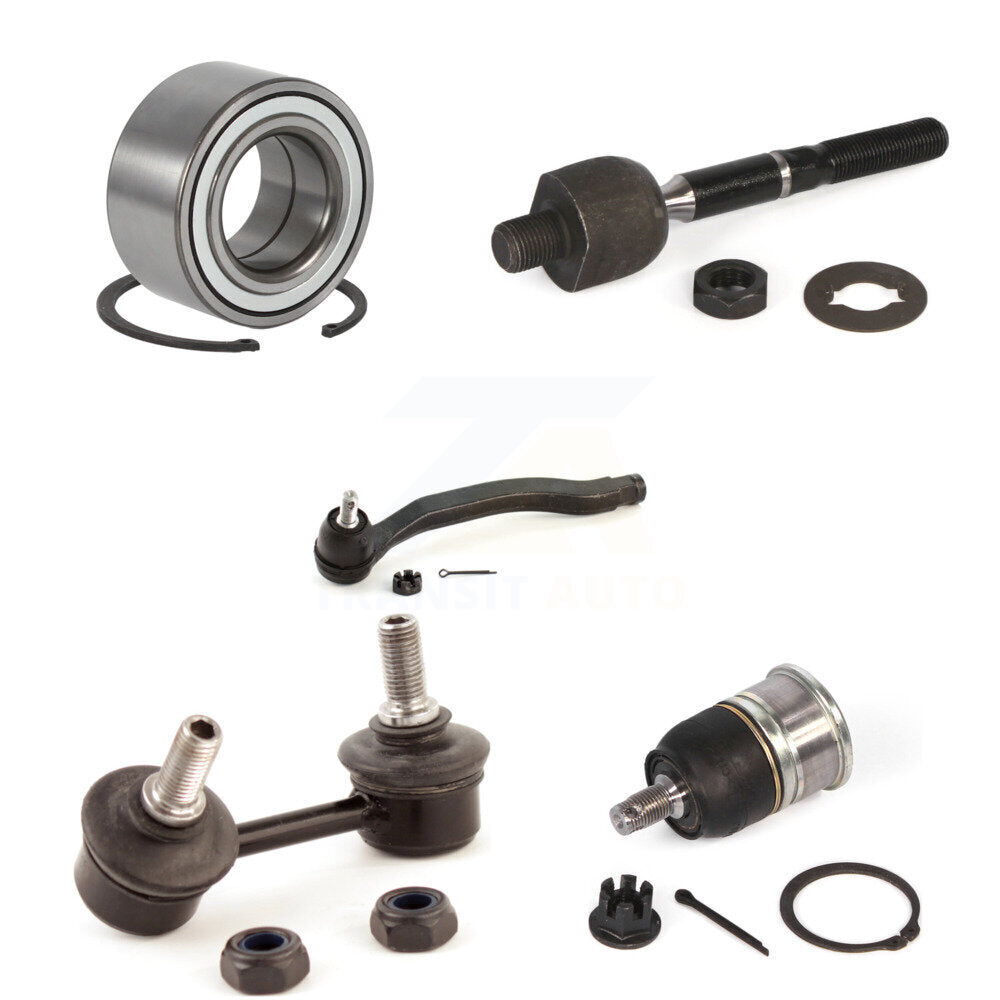 Bearing Lower Ball Joint Tie Rod & Link Front Left Kit (5Pc) For Honda Accord TL
