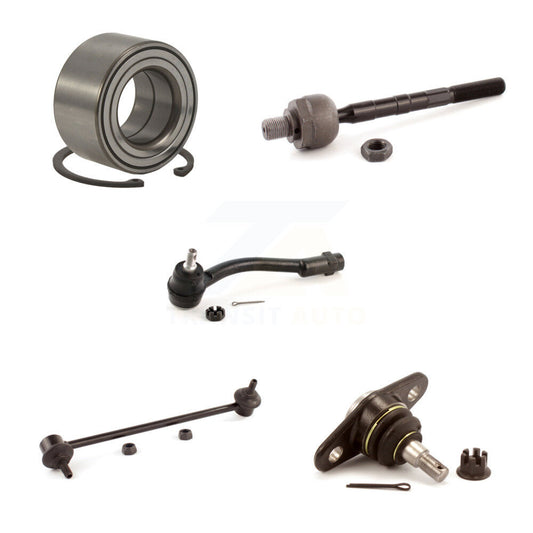 Bearing Lower Ball Joint Tie Rod & Link Front Left Kit (5Pc) For Hyundai Accent