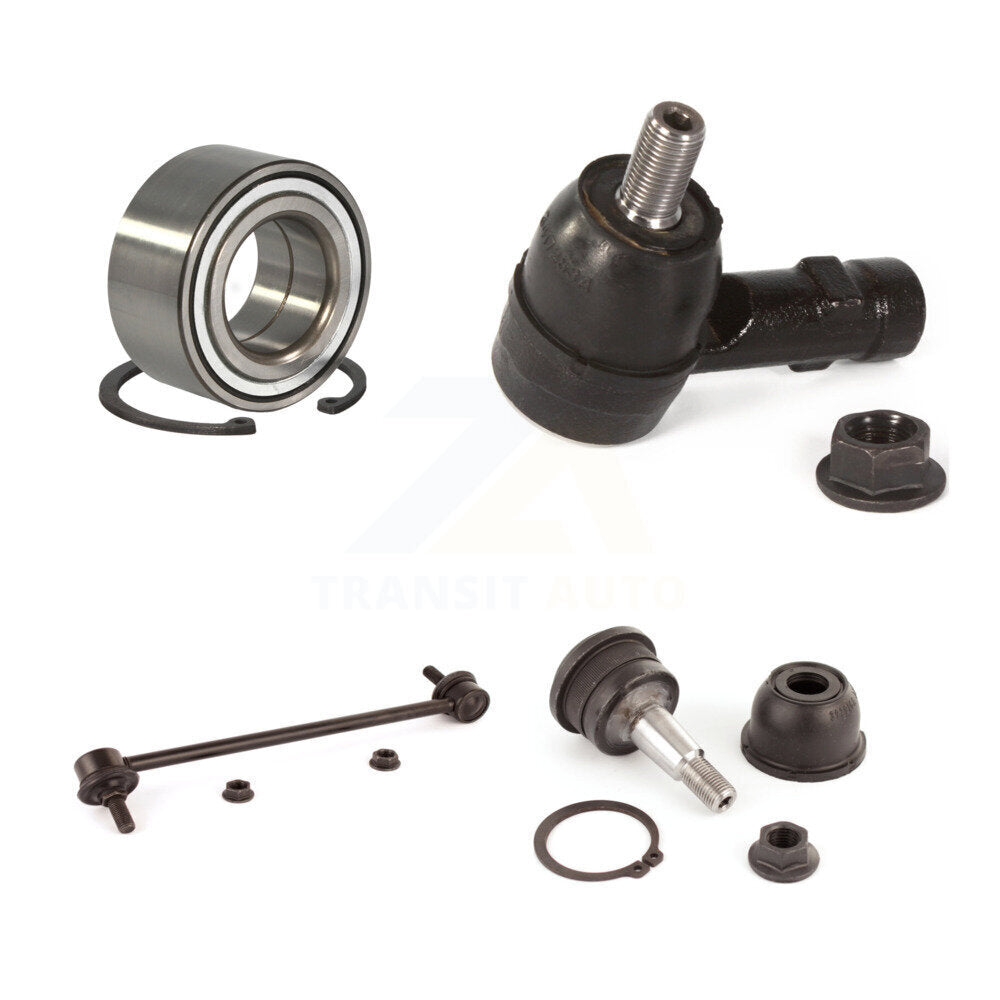 Wheel Bearing Lower Ball Joint Outer Tie Rod Link Front Left Kit For Kia Spectra