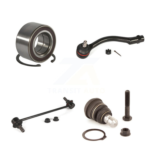 Bearing Lower Ball Joint Outer Tie Rod Sway Bar Link Front Left Kit For Kia Rio