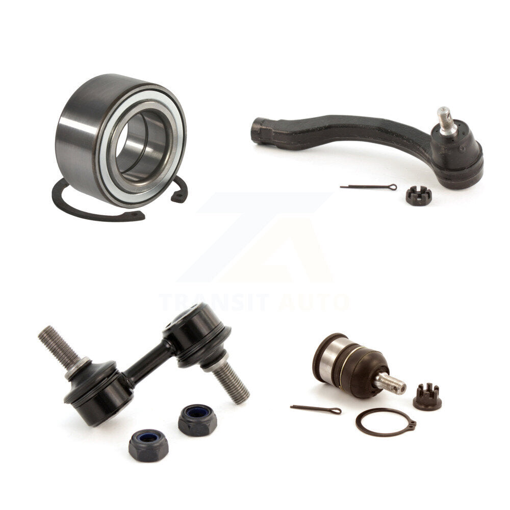 Bearing Lower Ball Joint Outer Tie Rod & Link Front Left Kit For Honda Civic Si