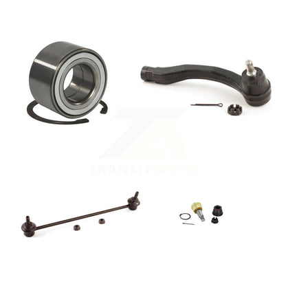 Wheel Bearing Lower Ball Joint Outer Tie Rod & Link Front Left Kit For Honda Fit