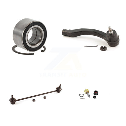 Wheel Bearing Lower Ball Joint Outer Tie Rod & Link Front Left Kit For Honda Fit