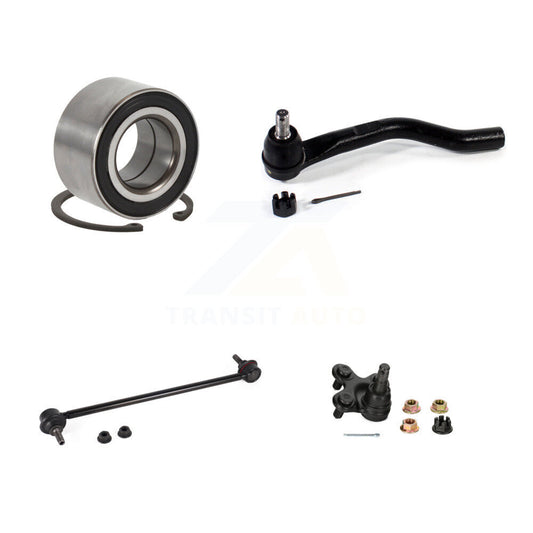 Wheel Bearing Lower Ball Joint Outer Tie Rod Link Front Left Kit For Honda Civic