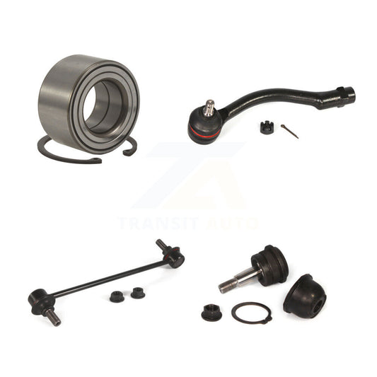 Bearing Lower Ball Joint Outer Tie Rod & Link Front Left Kit For Hyundai Accent