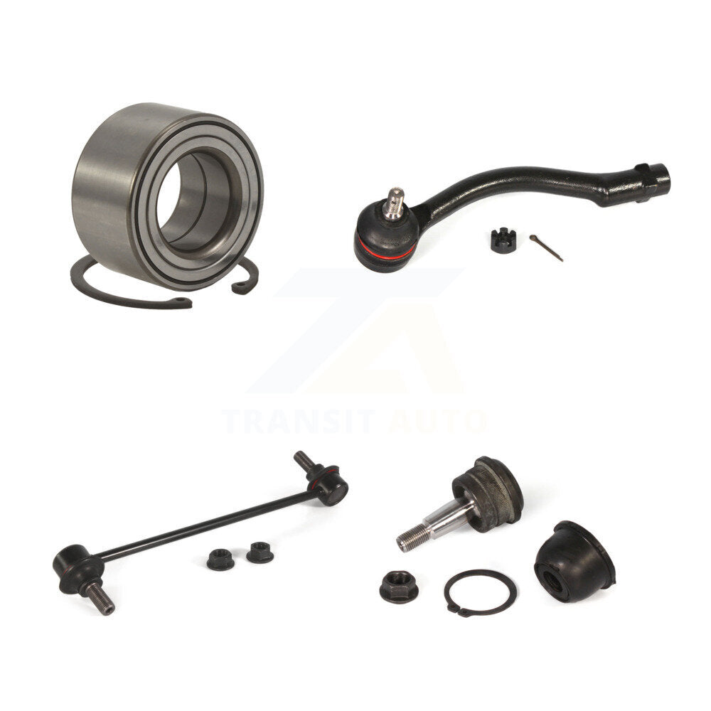 Bearing Lower Ball Joint Outer Tie Rod & Link Front Left Kit For Hyundai Accent