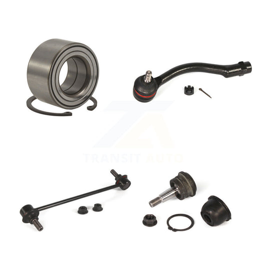 Bearing Lower Ball Joint Outer Tie Rod & Link Front Left Kit For Hyundai Accent