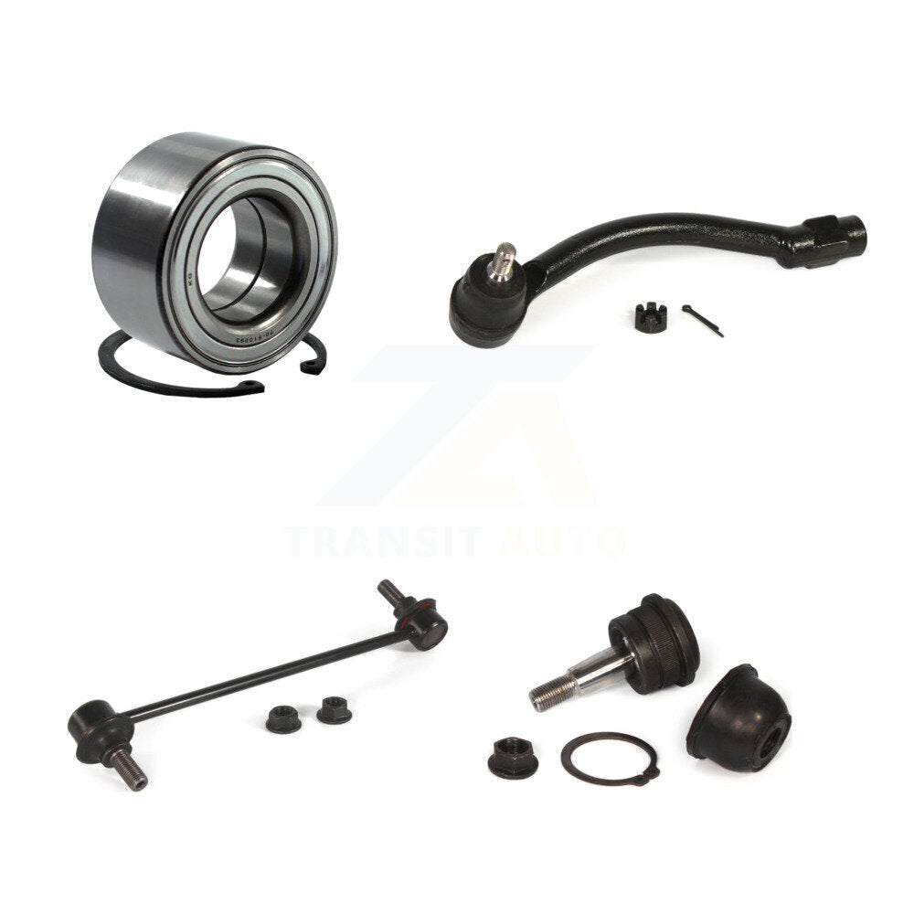 Bearing Lower Ball Joint Outer Tie Rod & Link Front Left Kit For Hyundai Elantra