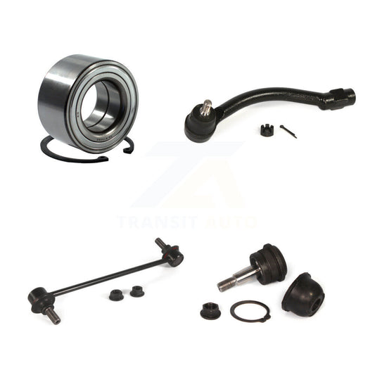 Bearing Lower Ball Joint Outer Tie Rod & Link Front Left Kit For Hyundai Elantra