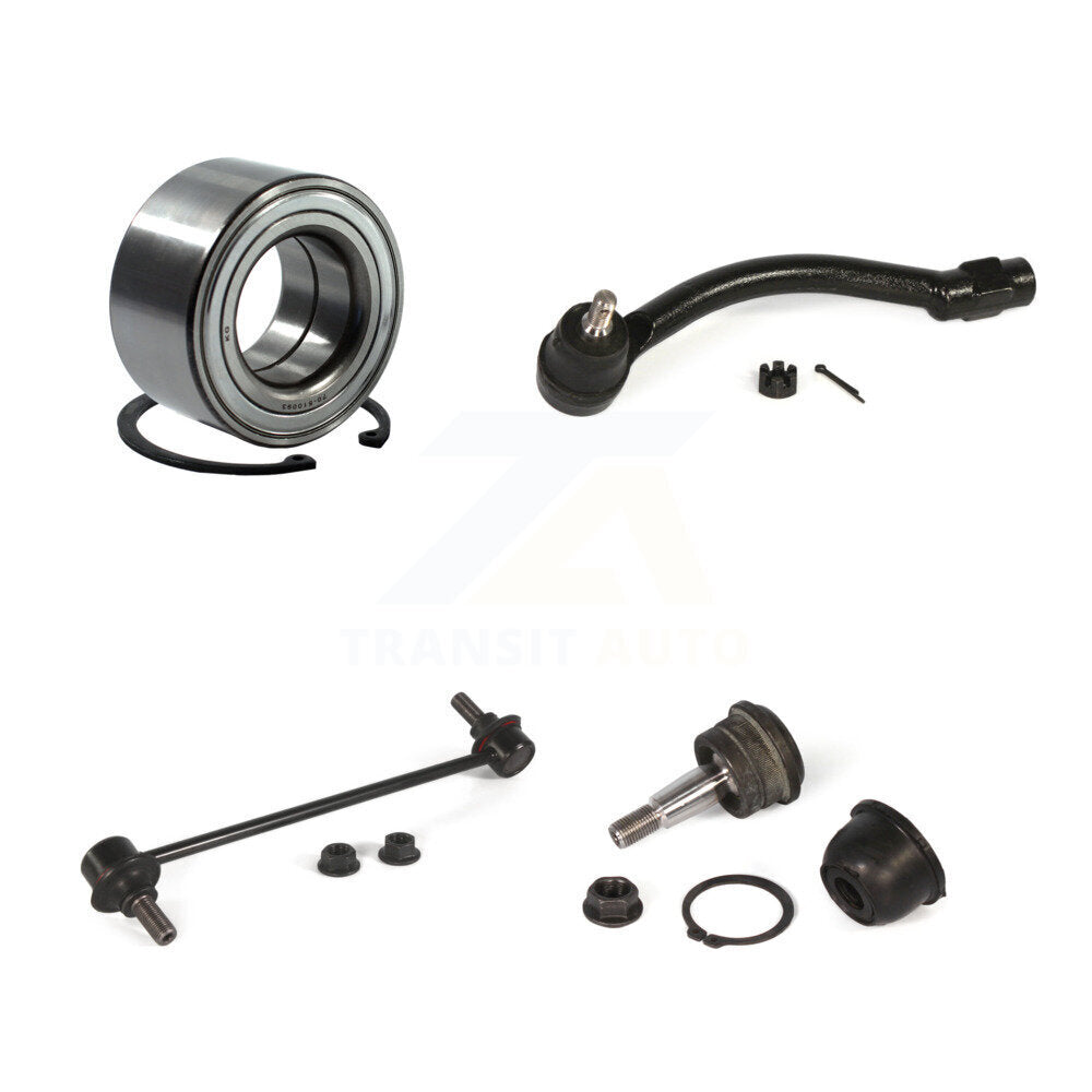 Bearing Lower Ball Joint Outer Tie Rod & Link Front Left Kit For Hyundai Elantra