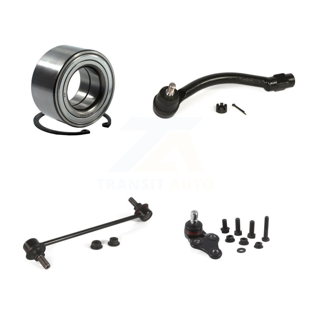 Wheel Bearing Lower Ball Joint Outer Tie Rod Link Front Left Kit For Kia Soul EV