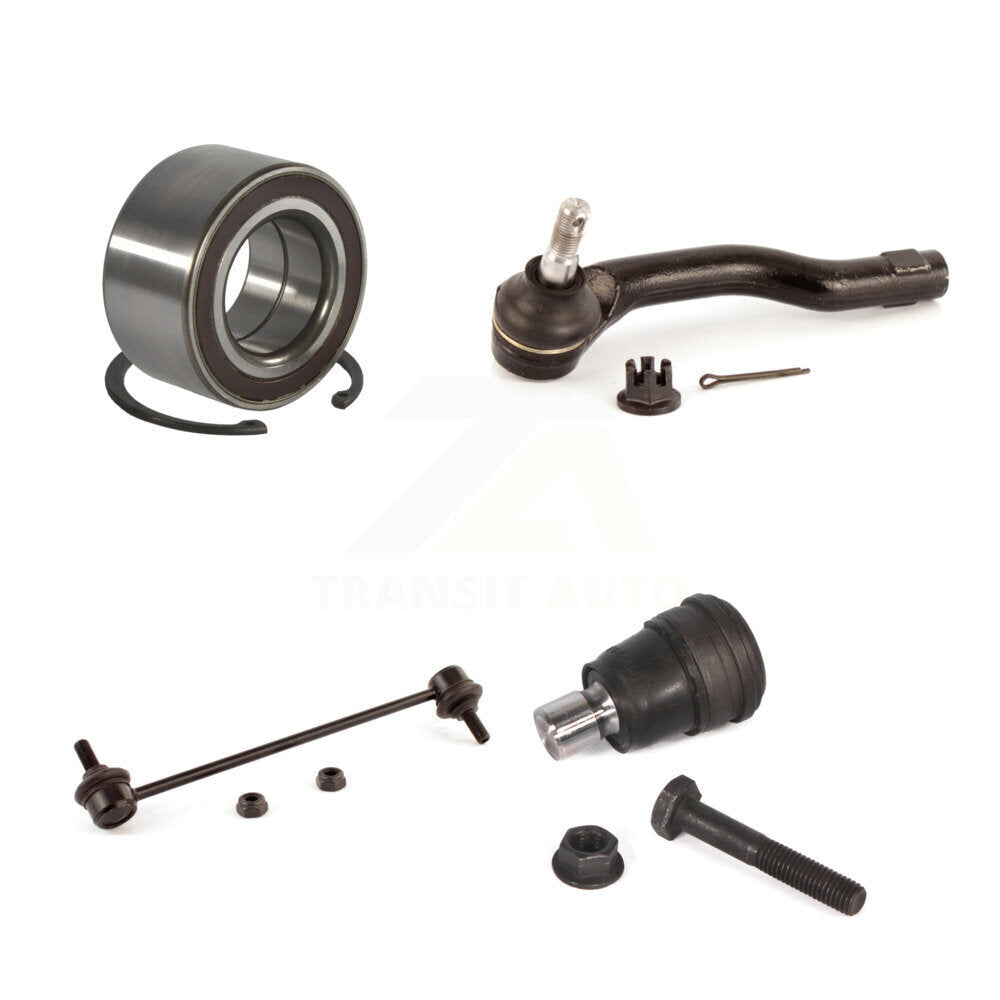 Bearing Lower Ball Joint Outer Tie Rod Link Front Left Kit For 2011-2014 Mazda 2