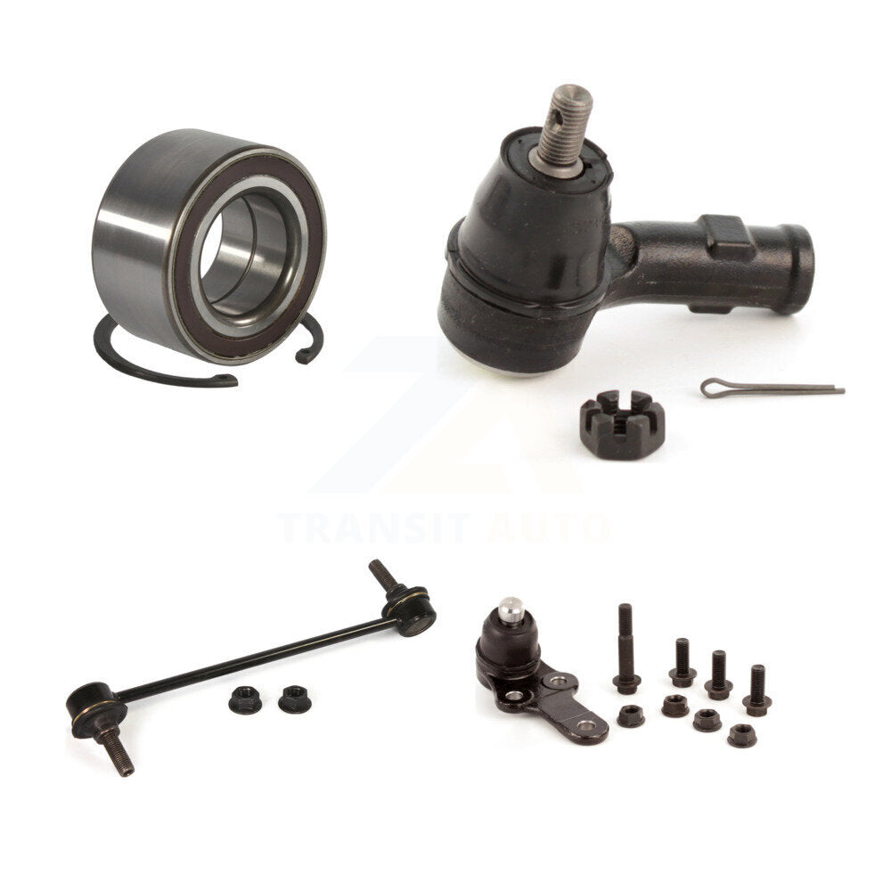 Wheel Bearing Lower Ball Joint Outer Tie Rod Link Front Left Kit For Ford Focus