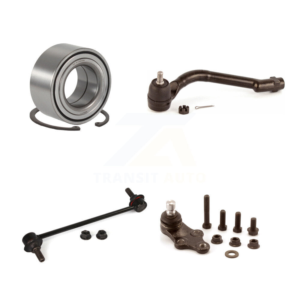 Bearing Lower Ball Joint Outer Tie Rod & Link Front Left Kit For Hyundai Sonata