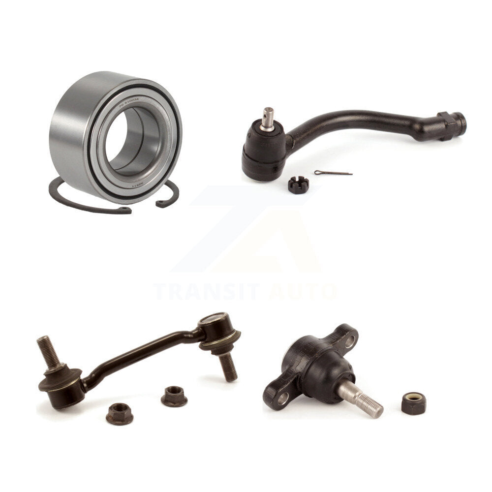 Bearing Lower Ball Joint Outer Tie Rod & Link Front Left Kit For Hyundai Sonata