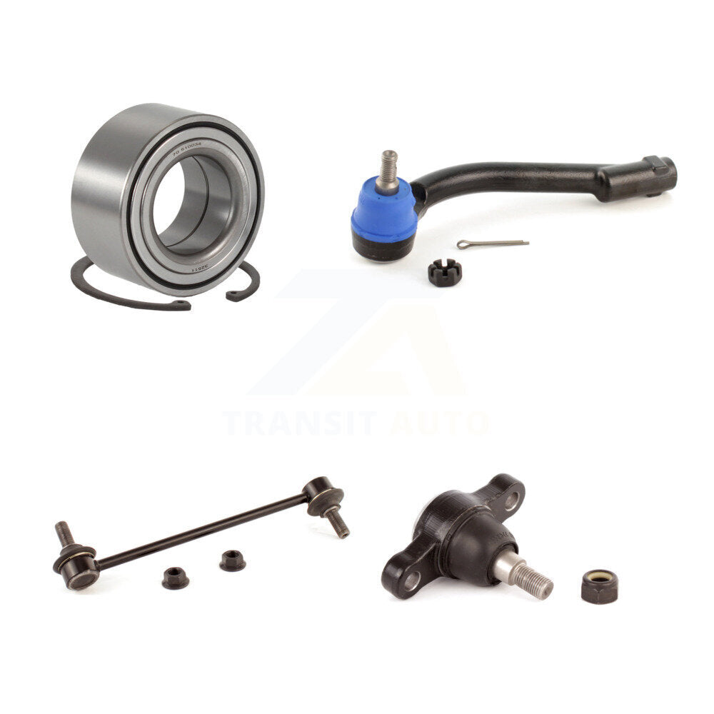 Wheel Bearing Lower Ball Joint Outer Tie Rod Link Front Left Kit For Kia Optima