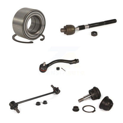 Bearing Lower Ball Joint Tie Rod & Link Front Left Kit (5Pc) For Hyundai Accent