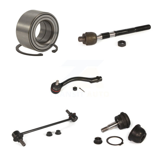 Bearing Lower Ball Joint Tie Rod & Link Front Left Kit (5Pc) For Hyundai Accent
